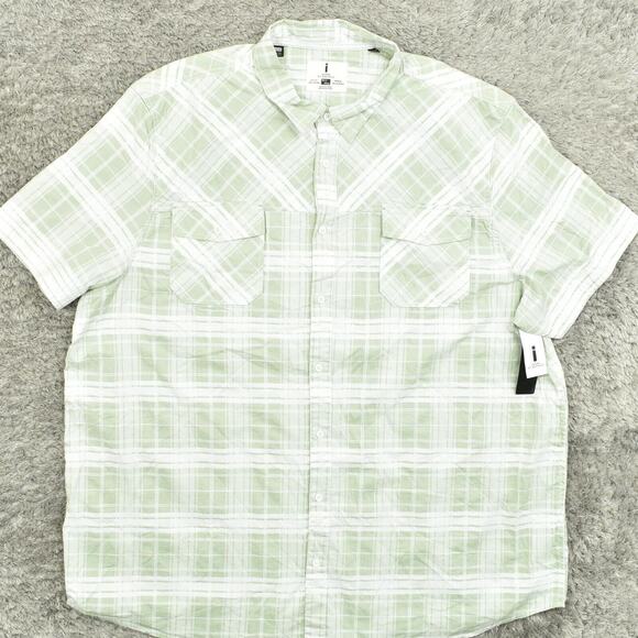 NEW Buffalo David Bitton Men's Big & Tall 2XLT Button Shirt Short Sleeve Plaid G - Picture 8 of 8